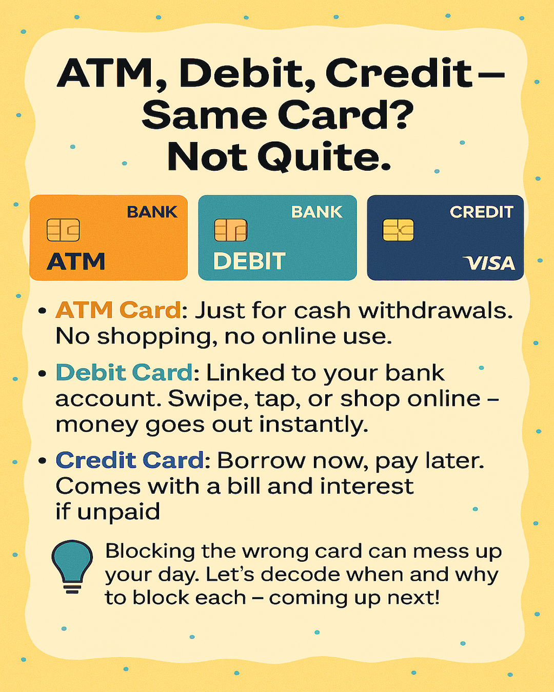 Bank Cards Infographic
